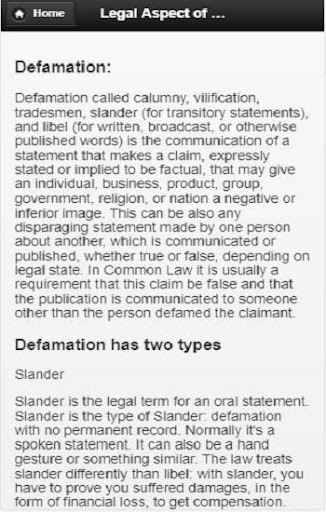Legal Aspects of Communication Screen 3