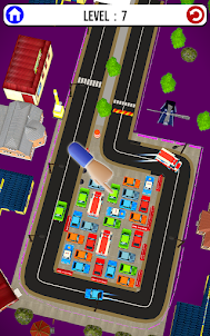 車の渋滞 3D ゲームパーク 車のアウト