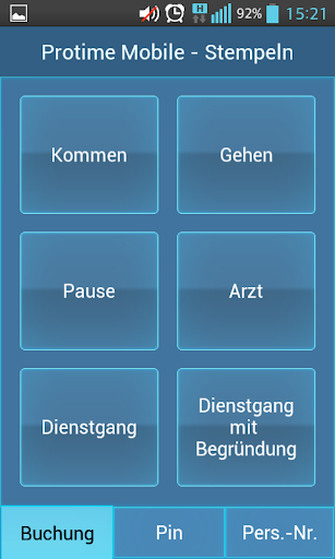Protime Mobile Screen 2