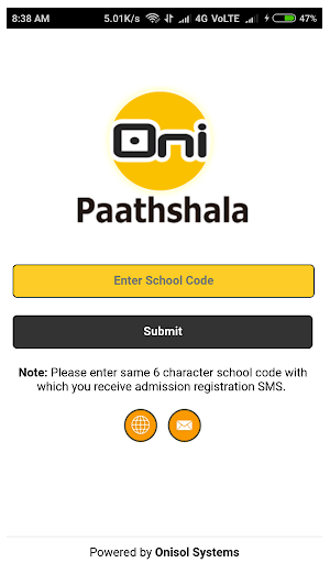 Android application Onipaathshala screenshort