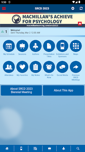 SRCD Events Screen 2