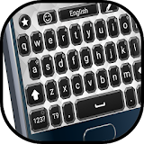 Black and white keyboard icon
