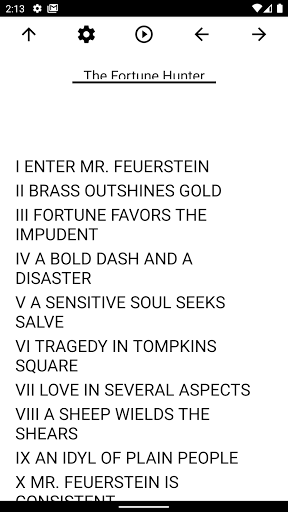 Android application Book, The Fortune Hunter screenshort