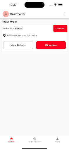 Android application Kiyaso Delivery Man screenshort
