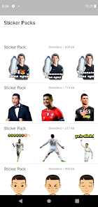 Captura de Pantalla 12 Ronaldo Stickers con moviento  android