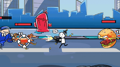 II gun Stickman cohors una surculus gratis