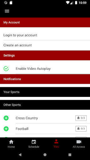 Go Eags Mobile Screen 3