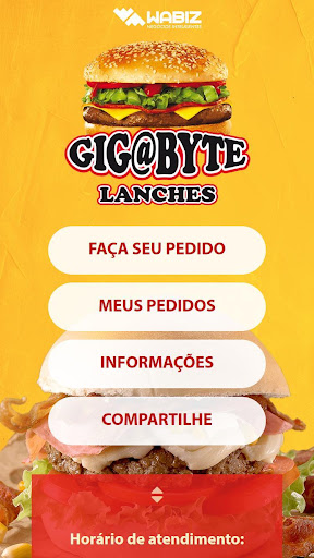 Android application Gigabyte Lanches screenshort