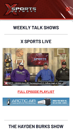 X Sports Network Screen 3