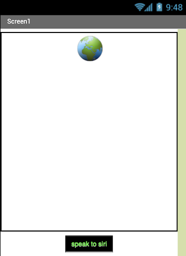 Android application Mini Siri screenshort