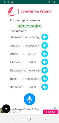 Comment ça sécrit?-Traduction Screen 2