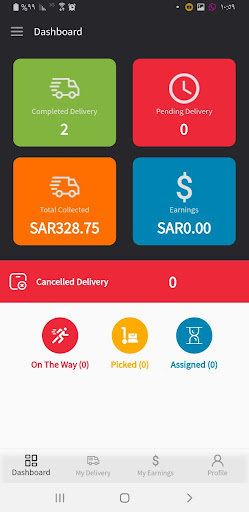 Android application TojjarPlus Delivery screenshort