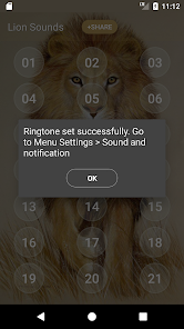 Captura de Pantalla 5 Sonidos León y tono android