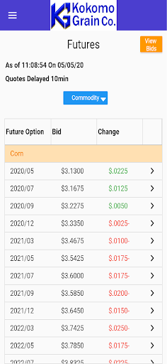 Kokomo Grain Co Grower Portal Screen 2