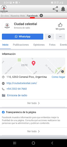 Android application Radio Ciudad Celestial screenshort