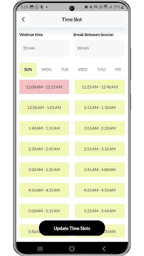 MyMeeting-Vendor App Screen 3