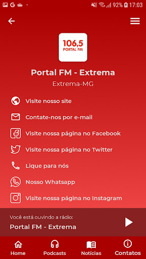 Rádio Portal Fm – Extrema Screen 2