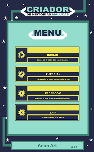 Android application Criador de Histórias Malucas screenshort