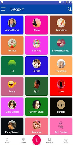 Android application Poetry, Quotes and Status screenshort