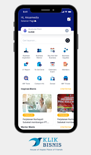 Android application Klik Bisnis screenshort