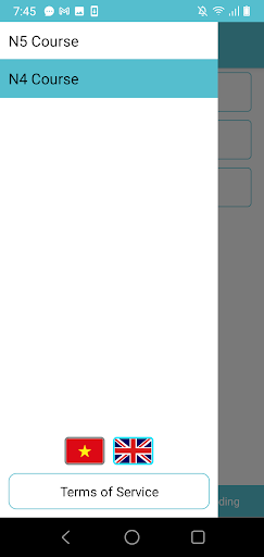 Android application JLPT Practice N5, N4 screenshort