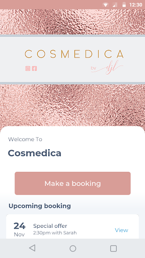 Android application Cosmedica screenshort