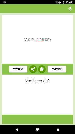 Android application Estonian-Swedish Translator screenshort