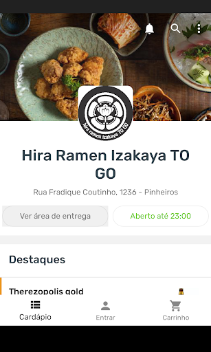 Android application Hirá Ramen Izakaya screenshort