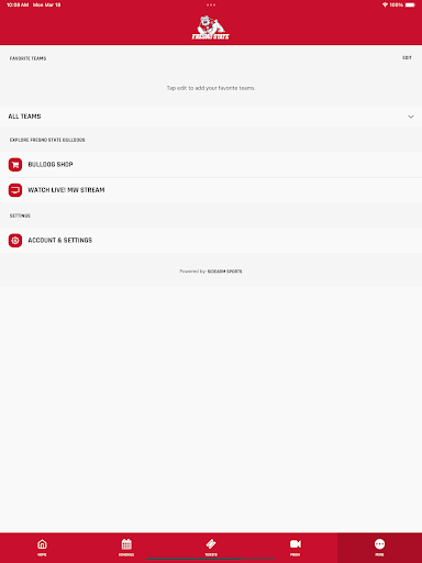Screenshot of Fresno State Bulldogs