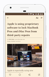 Readably - RSS | Feedbin, Inoreader and Fever API Ekran görüntüsü
