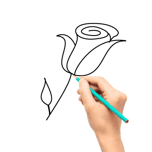 How To Draw Flowers logo