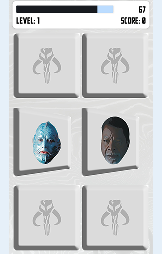 Android application Mandalorian Memory Game screenshort