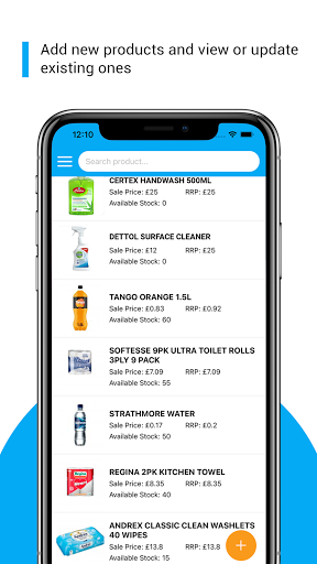 Android application JustSell Product Listing screenshort