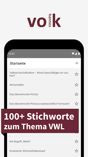Android application Volkswirtschaftslehre - Stichw screenshort