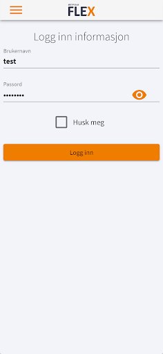 Android application ØstfoldFlex screenshort