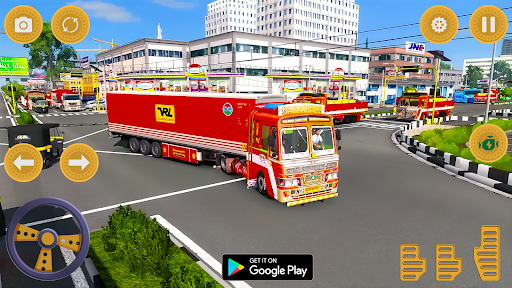 Android application Indian Truck Cargo Simulator screenshort