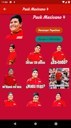Android application Stickers de Memes Mexicanos screenshort