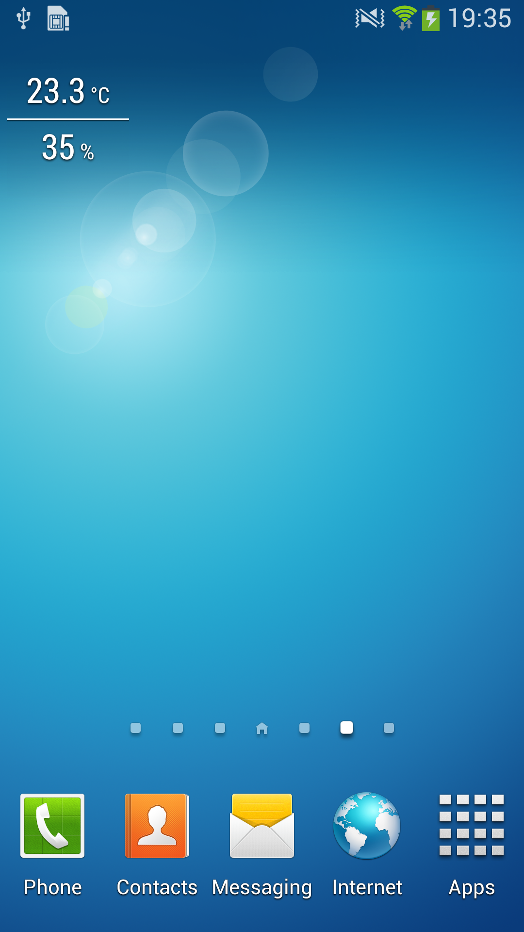 Android application Temperature / Humidity Widget screenshort