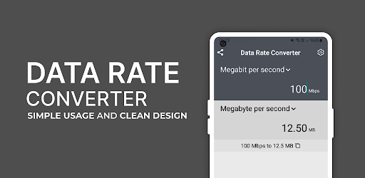 Mbps to MB/s Data Rate Convert