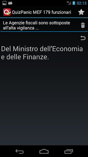 QuizPanic MEF 179 Funzion. PRO