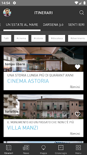 Android application IN LOCO museum of abandonment screenshort