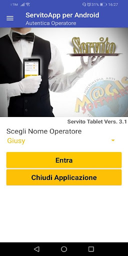 Android application Servito screenshort