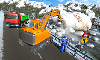 screenshot of Snow Cutter Excavator Sim