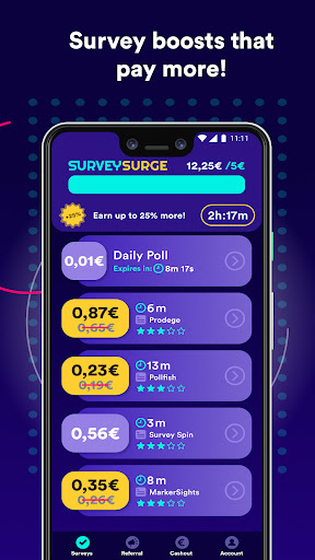 Survey Spin: Get paid cash! Screen 3