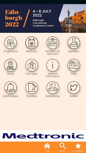 Android application ACPGBI 2022 Annual Meeting screenshort
