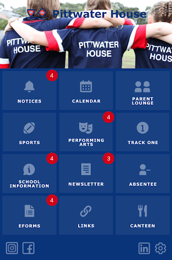Android application Pittwater House App screenshort