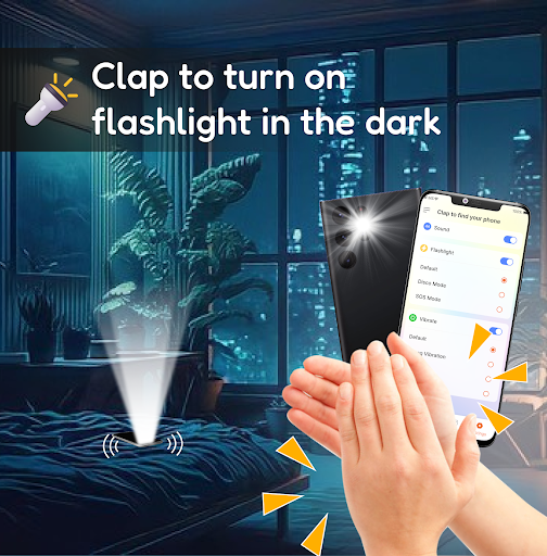 Find my Phone by Clap and Flash