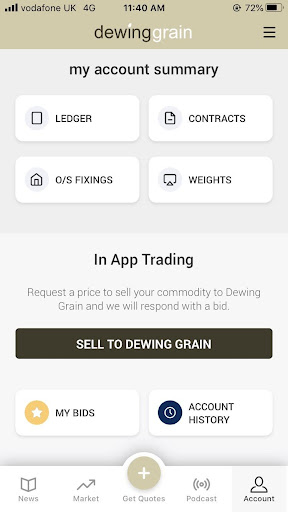 Android application Dewing Grain screenshort