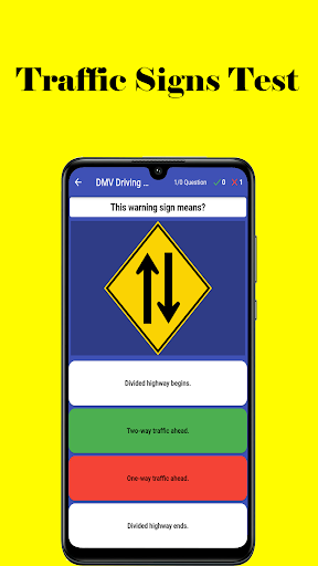 Android application DMV permit practice test US screenshort