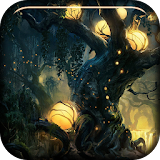 Fireflies In Magic Forest LWP icon